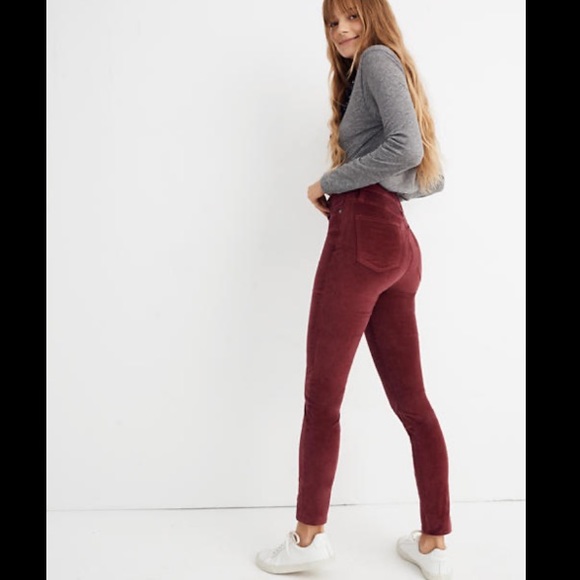 madewell velvet jeans